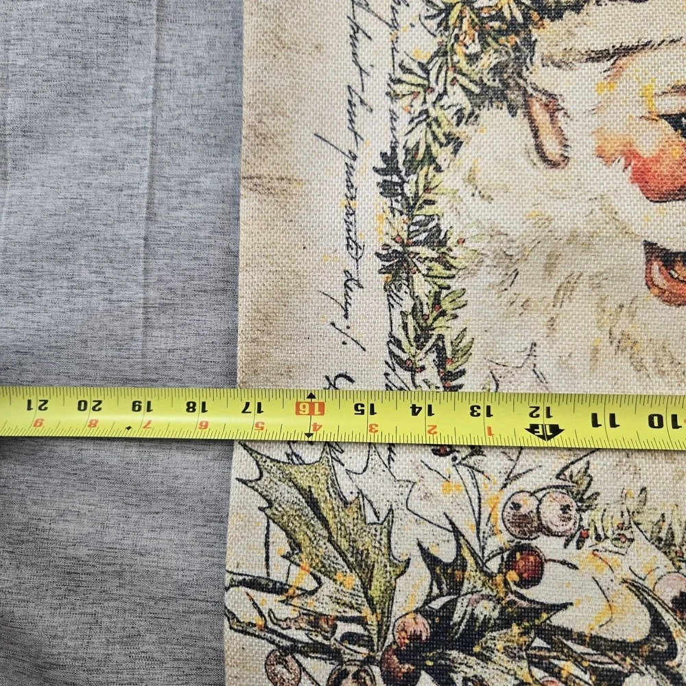 Set Of 2 Decor Christmas Pillow Cases Both 17.5